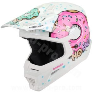 Casque Cross Enfant NOEND Donuts Blanc — Homologué ECE 22.06