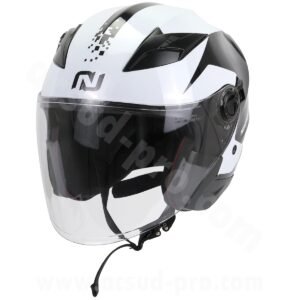 Casque jet NOEND City-X Noir/Blanc Double Écran