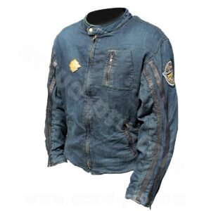 Blouson moto Archive Jean's Denim/Cuir