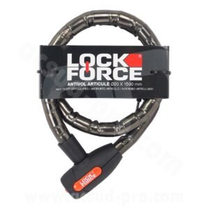 Antivol articulé Lockforce 20mm 1,5 mètre