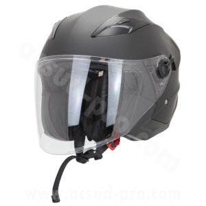Casque jet NOEND SC-32 noir mat double ecran XXL