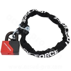 Antivol combo chaîne lasso 1.20m + Mini U Lockforce SRA